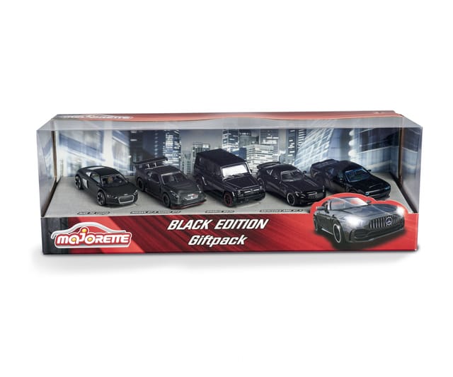 Majorette Die Cast Black Edition 5 Car pack