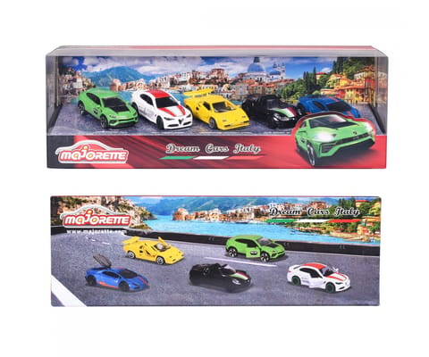 Majorette Die Cast Dream Cars Italy 5 Car pack