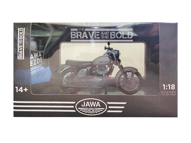 Maisto Diecast 1/18 Jawa Yezdi Motorcycle - Grey