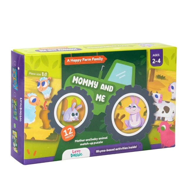 Love Dabble Mommy And Me - A Happy Farm Family Puzzle