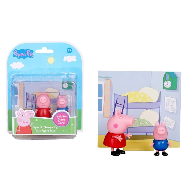 Hasbro Peppa Pig George & Peppa Twin Figure Pack