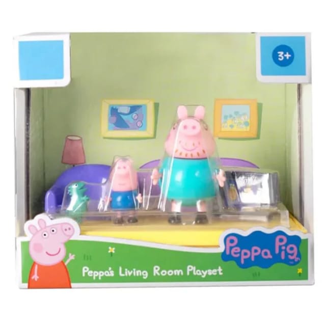 Hasbro Peppa Pig Living Room Scene Pack with Figures