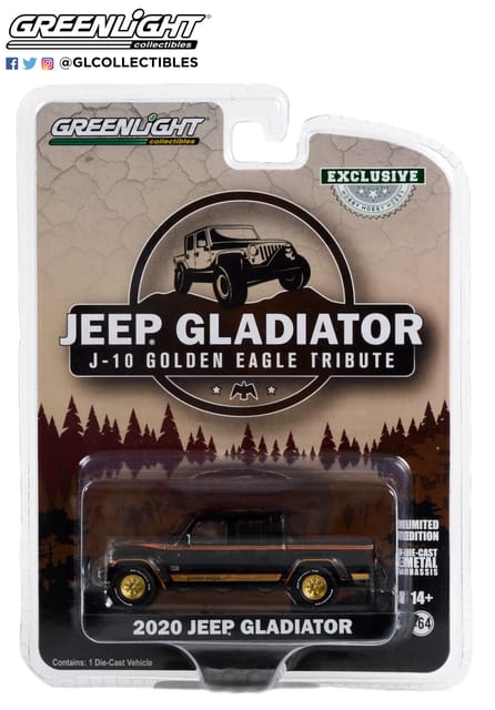Greenlight Diecast 2020 Jeep Gladiator - J10 Golden Eagle Tribute