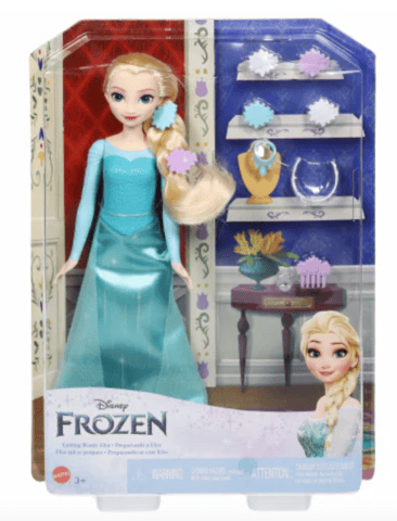 Disney Mattel Frozen Getting Ready Elsa Doll