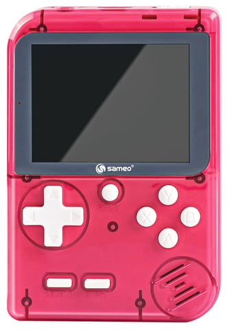 Sameo Dream Boy Retro Handheld Game Console - 500 Games - Ice Red