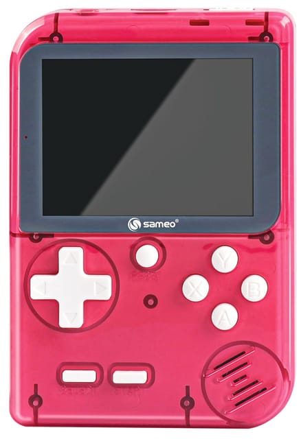 Sameo Dream Boy Retro Handheld Game Console - 500 Games - Ice Red