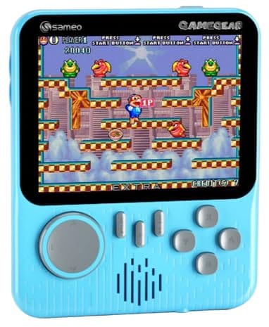 Sameo Gamegear Handheld Video Game Console - 666 Games - Aqua Blue