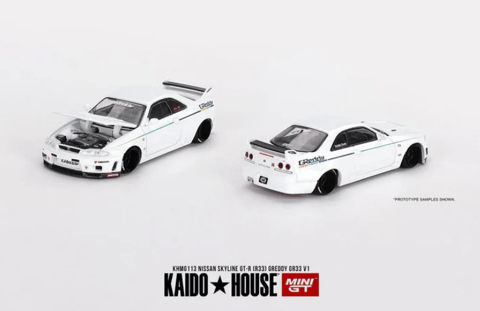 Mini GT Kaido House Nissan Skyline GT-R (R33) Greddy GR33 V1