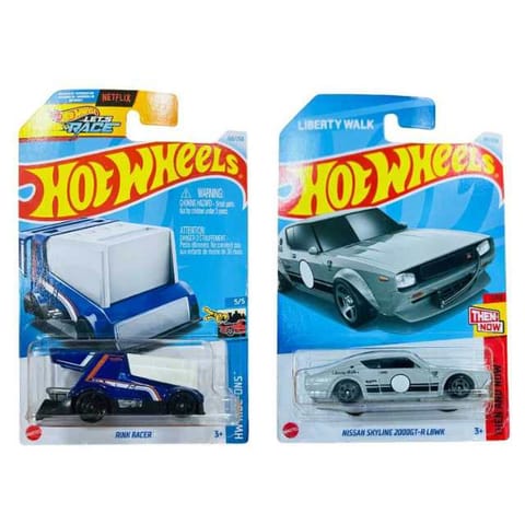 Hot Wheels HW Ride-Ons Rink Racer & Then And Now Nissan Skyline 2000GT-R LBWK