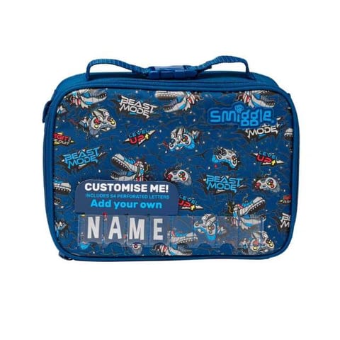 Smiggle Beast Mode Fly High Square Attachable Lunchbox