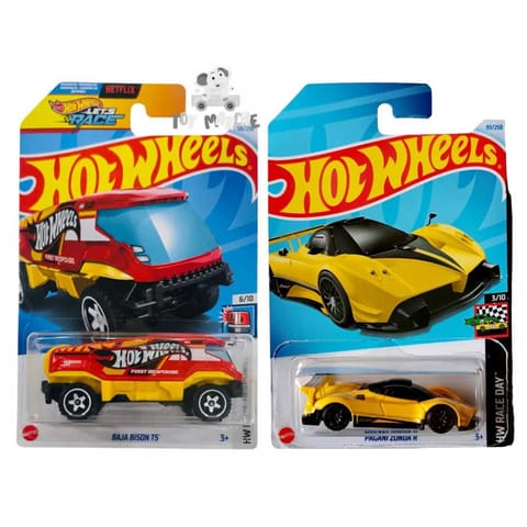 Hot Wheels HW First Response Baja Bison T5 And HW Race Day Pagani Zonda R