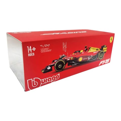Bburago Ferrari F1-75 Carlos Sainz - 2022 1:24 Scale Model