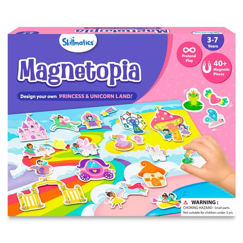 Skillmatics Magnetopia - Design Your Princess & Unicorn Land