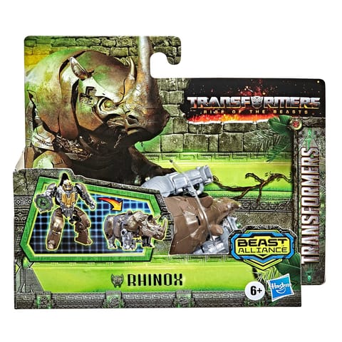 Hasbro Transformers: Rise of The Beasts Movie Beast Alliance Battle Changers Rhinox Action 4.5 inch