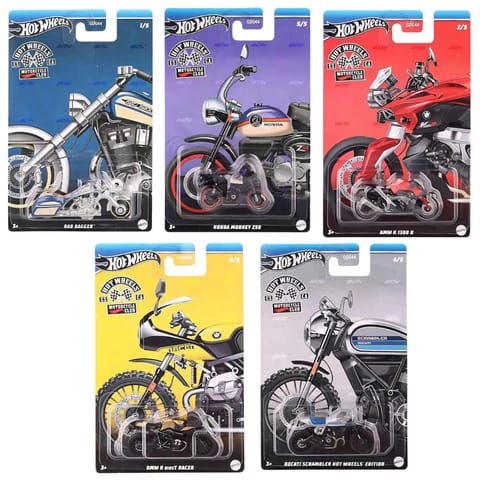 Hot Wheels Motor Cycle Club - Set of 5 Bikes