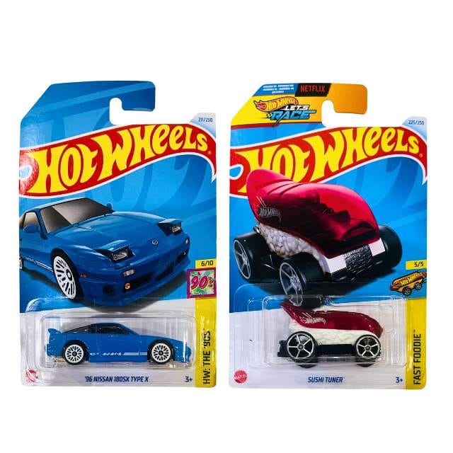 Hot Wheels HW: The '90s '96 Nissan 180SX Type X And Fast Foodie Sushi Tuner