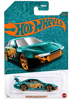 Hot Wheels 56th Anniversary Pearl and Chrome - Nissan Silvia (S14) Drift