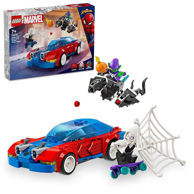 LEGO Marvel Spider-Man Race Car & Venom Green Goblin 76279 - 227 Pieces