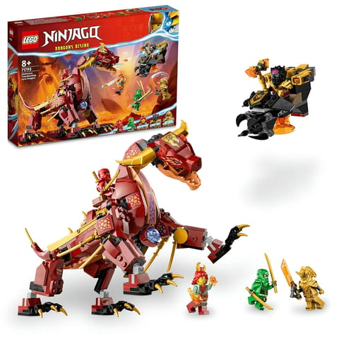 LEGO NINJAGO Heatwave Transforming Lava Dragon 71793 - 479 Pcs