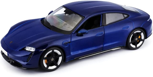 Bburago Porsche Taycan Turbo S - Blue - 1/24