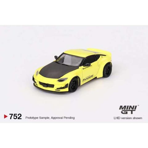 Mini GT 752 Nissan Z Pandem Ikazuchi Yellow