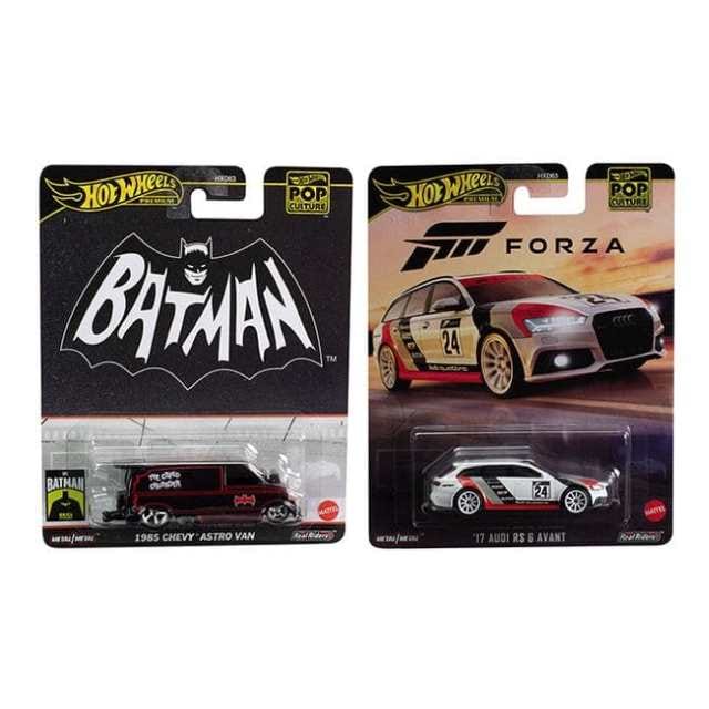 Hot Wheels Pop Culture 2024 Batman 1985 Chevy Astro Van And Forza '17 Audi RS 6 Avant