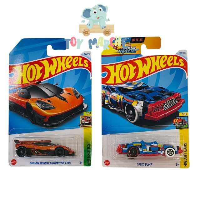 Hot Wheels HW Exotics Gordon Murray Automotive T.50s And HW Art Cars Speed Bump