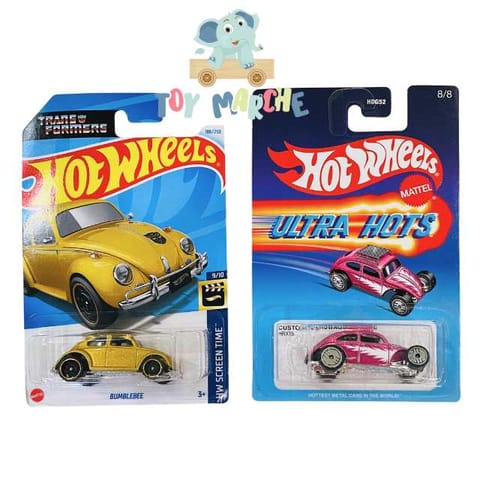 Hot Wheels HW Screen Time Bumblebee And Ultra Hots Custom Volkswagen Beetle