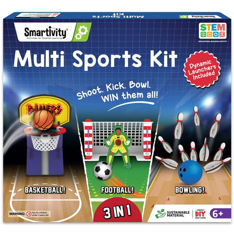 Smartivity Multi Sports Kit - Shoot Kick Bowl