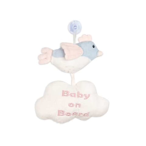 Shooting Star Nestling Bird Baby On Board Toy Blue