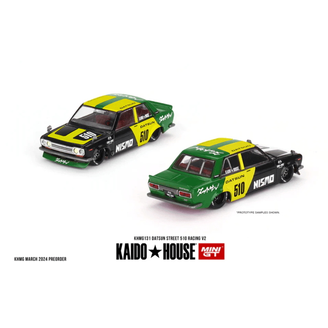 Mini GT 131 Kaido House No.131 Datsun Street 510 Racing V2