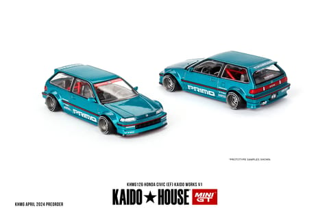 Mini GT Kaido House No.126 Honda Civic (EF) Kaido Works V1 Primo