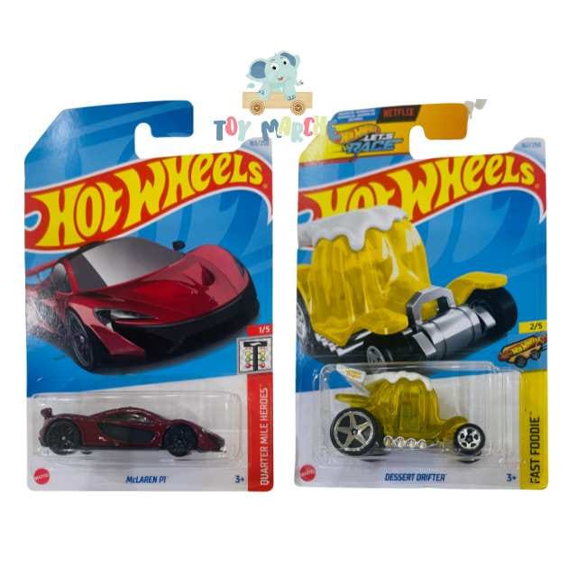 Hot Wheels Quarter Mile Heroes McLaren PI And Fast Foodie Dessert Drifter