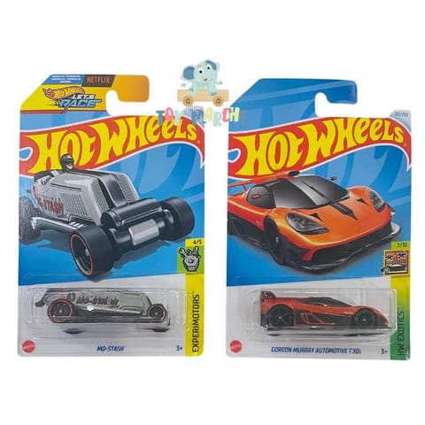 Hot Wheels HW Exotics Gordon Murray Automotive T.50s And Experimotors Mo-Stash