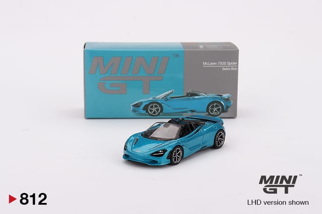 Mini GT McLaren 750S Spider Belize Blue