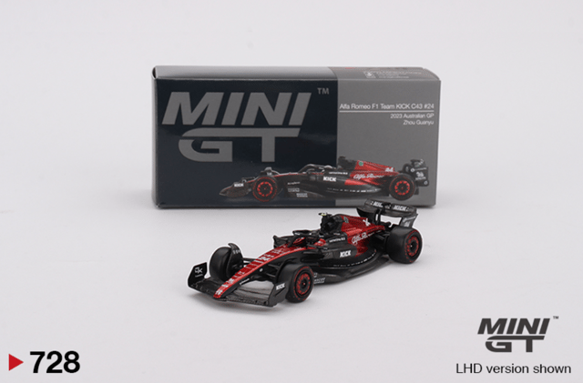 Mini GT Alfa Romeo F1 Team KICK C43 #24 - 2023 Australian GP - Zhou Guanyu