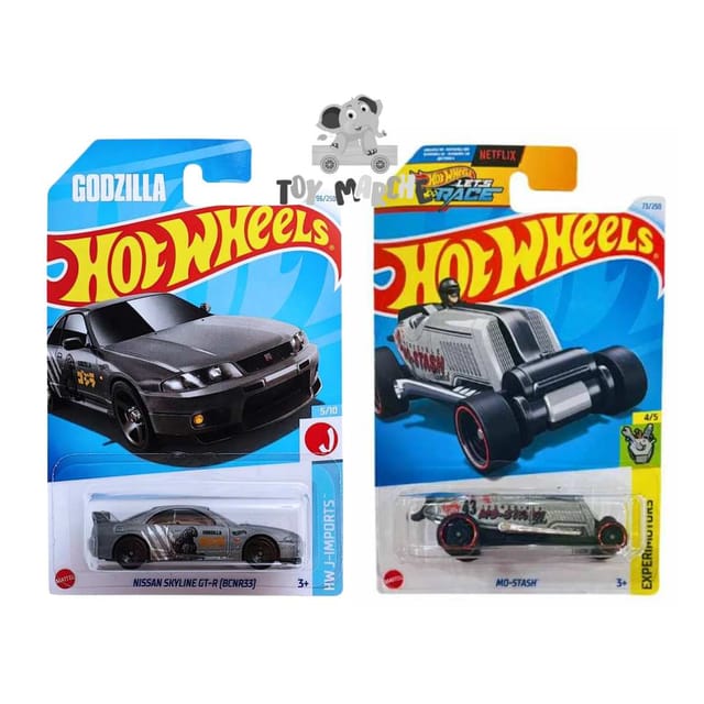 Hot Wheels HW Imports Nissan Skyline GT-R (BCNR33) And Experimotors Mo-Stash