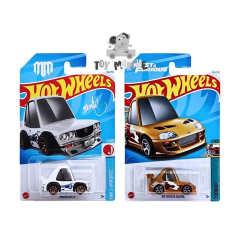 Hot Wheels HW J-Imports Mazda RX-3 And Tooned '94 Toyota Supra