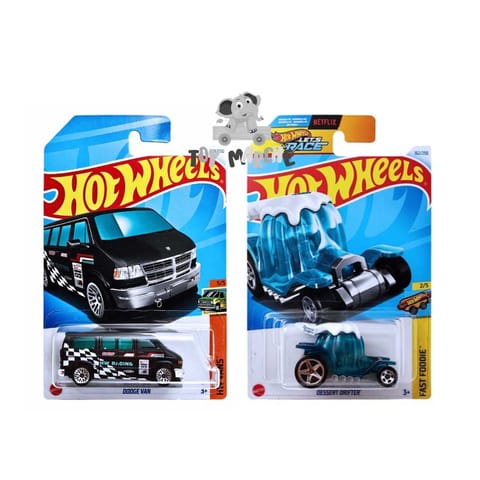 Hot Wheels HW Vans Dodge Van And Fast Foodie Dessert Drifter