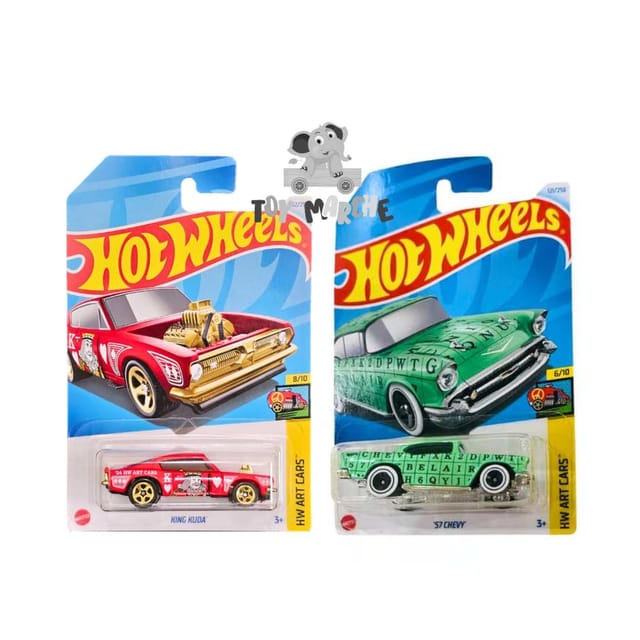 Hot Wheels HW Art Cars King Kuda And '57 Chevy