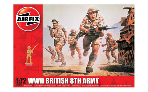 Airfix WWII British 8th Army Figures 1:76 Military Soldiers