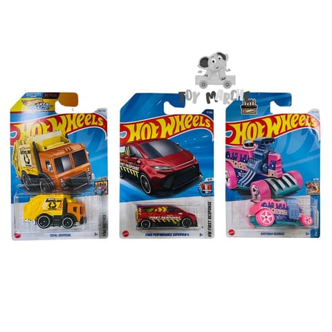 Hot Wheels Ford Performance Supervan 4, Birthday Burner And Total Disposal