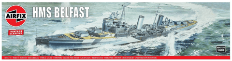 Airfix Model Kit - HMS Belfast - Battleship - 1:600 Scale