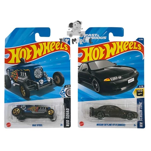 Hot Wheels Rod Squad Max Steel And Nissan Skyline GT-R (BNR32)