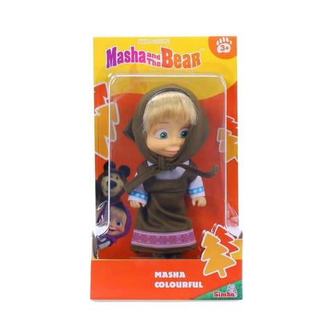 Simba Masha And The Bear Colourful Masha Doll - Olive