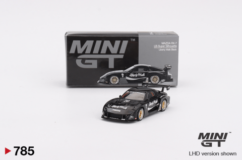 Mini GT Mazda RX-7 LB - Super Silhoutte - Liberty Walk Black