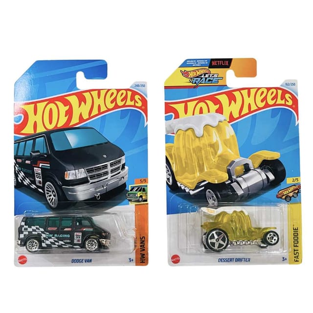 Hot Wheels HW Vans Dodge Van And Fast Foodie Dessert Drifter