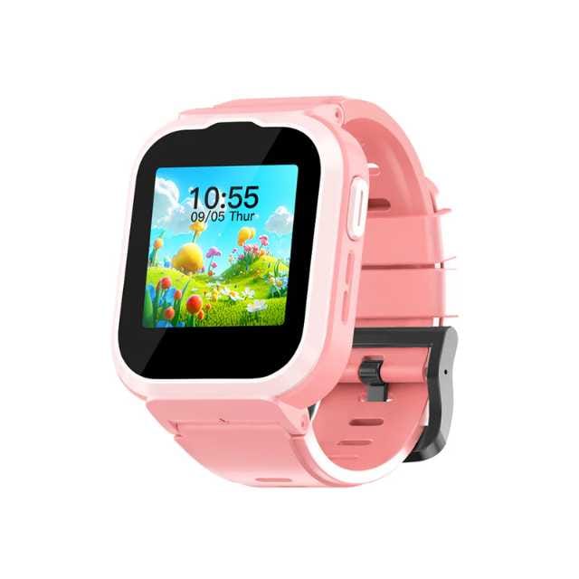 Spiky Cyclops 4g Video & Voice Calling Dewatering Waterproof Kids Smartwatch - Pink