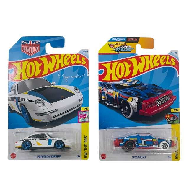 Hot Wheels HW The 90s '96 Porsche Carrera And HW Art Speed Bump