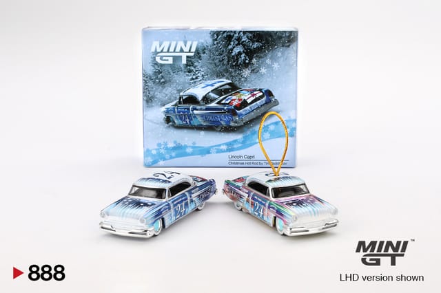 Mini GT 888 Lincoln Capri Christmas Hot Rod by Tim Sadchikov 2024 Christmas Edition